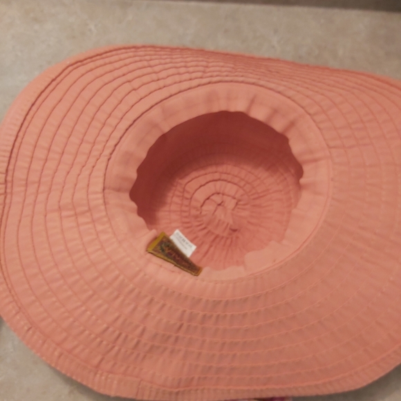 Scala Pink Polyester Sunhat with Colourful Bow - Picture 4 of 5